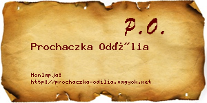 Prochaczka Odília névjegykártya